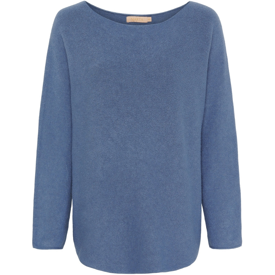 MARTA DU CHATEAU Dagmar Knit, jeans blå