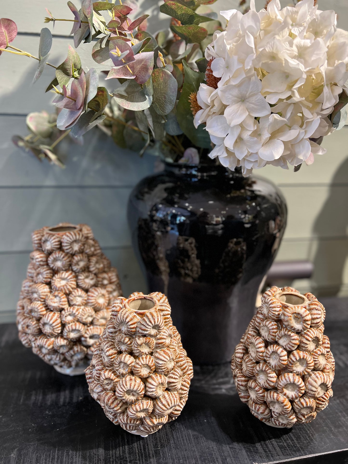 EDG vase Ricciomare H18 D14, beige