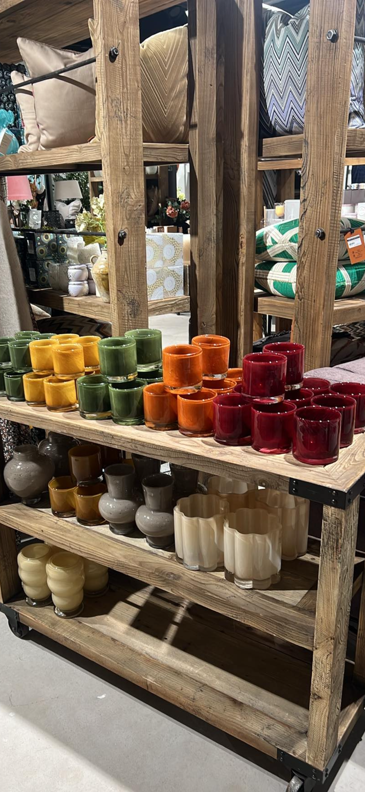 OLSSON & JENSEN Telysholder Nilla, dark red 8cm