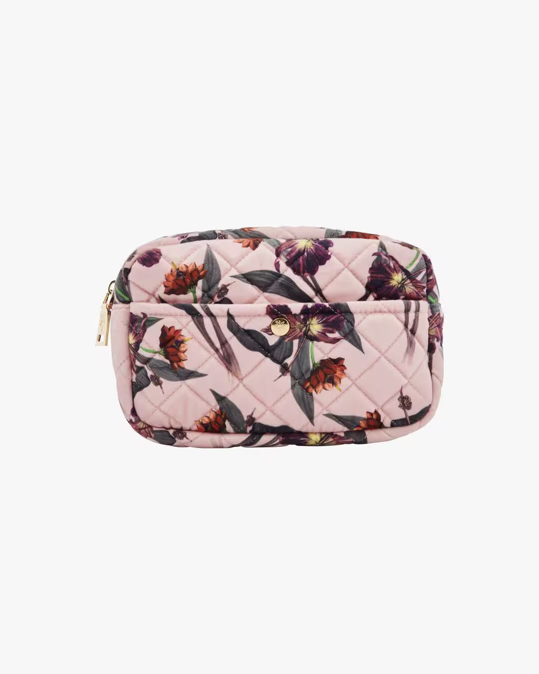 FAN PALM beauty bag medium, hibiscus rose