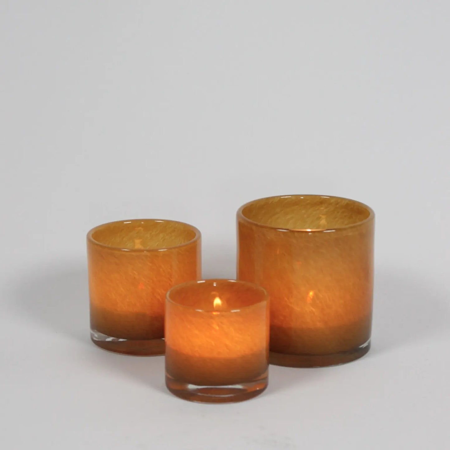 OLSSON & JENSEN Telysholder Nilla, caramel 8cm