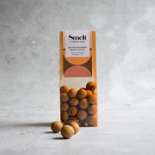 Panerte Hasselnøtter med Karamellsjokolade