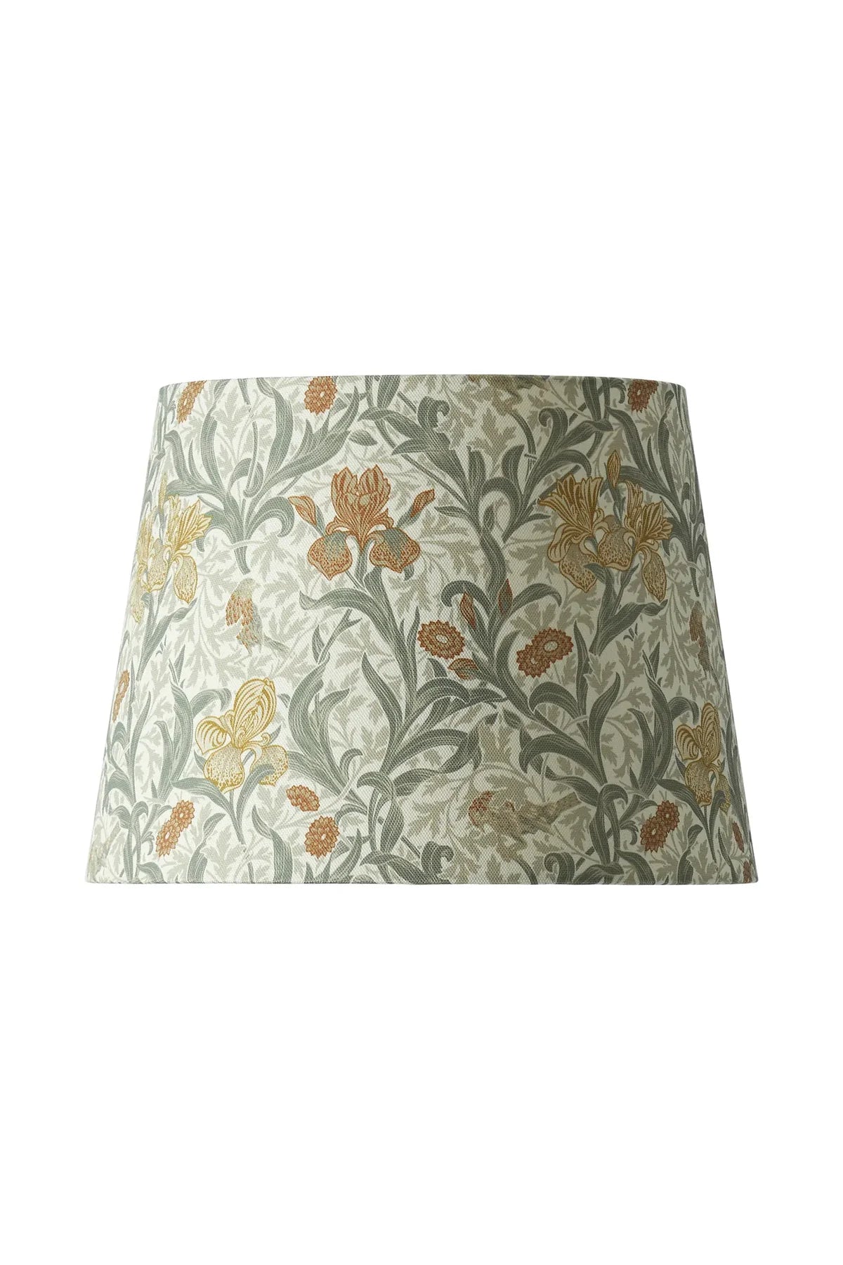 Lampeskjerm Qvist Classic Round, William Morris Iris, beige, 38 cm