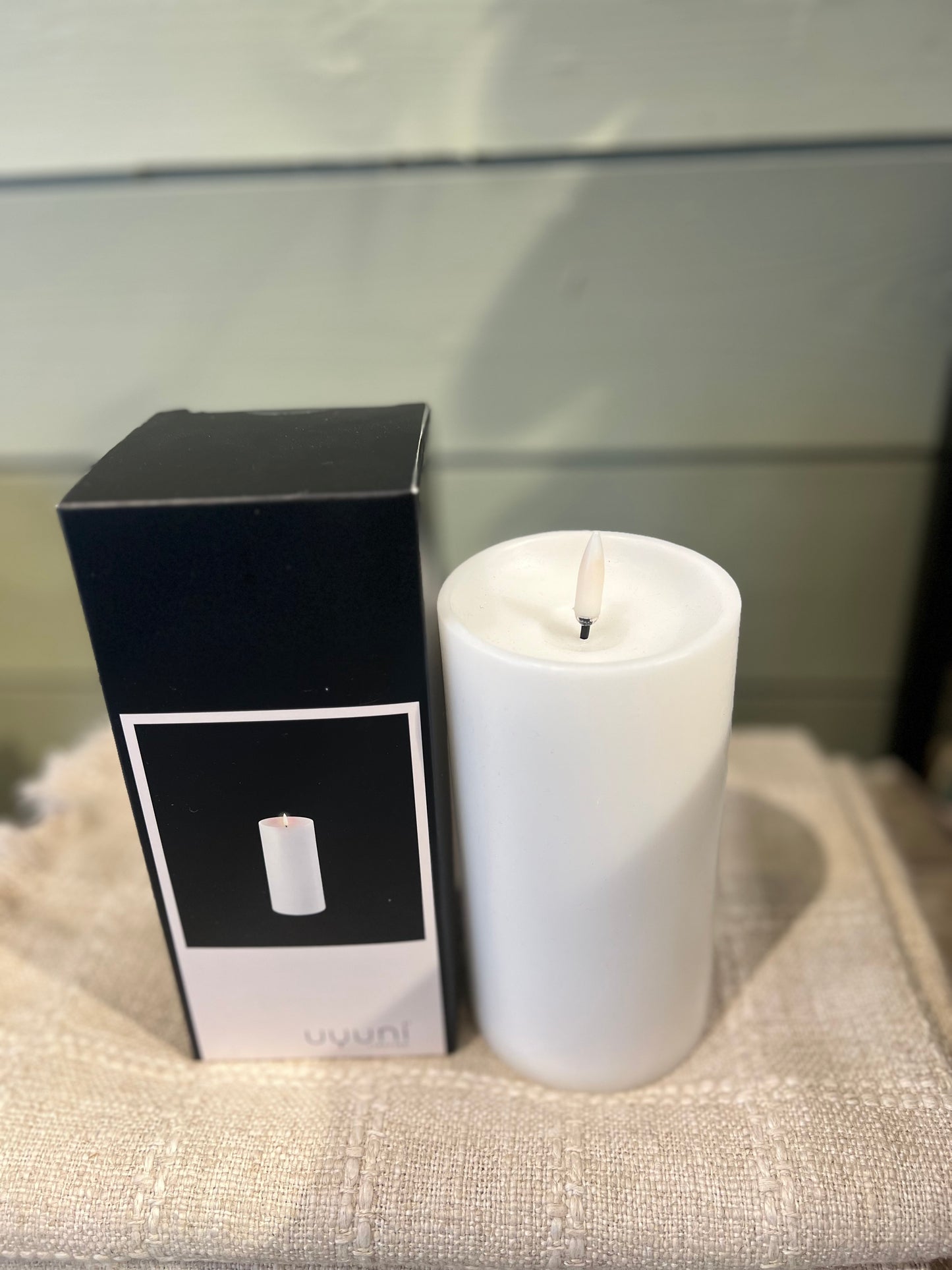 UYUNI kubbelys Pillar 7,8 x15 cm hvit