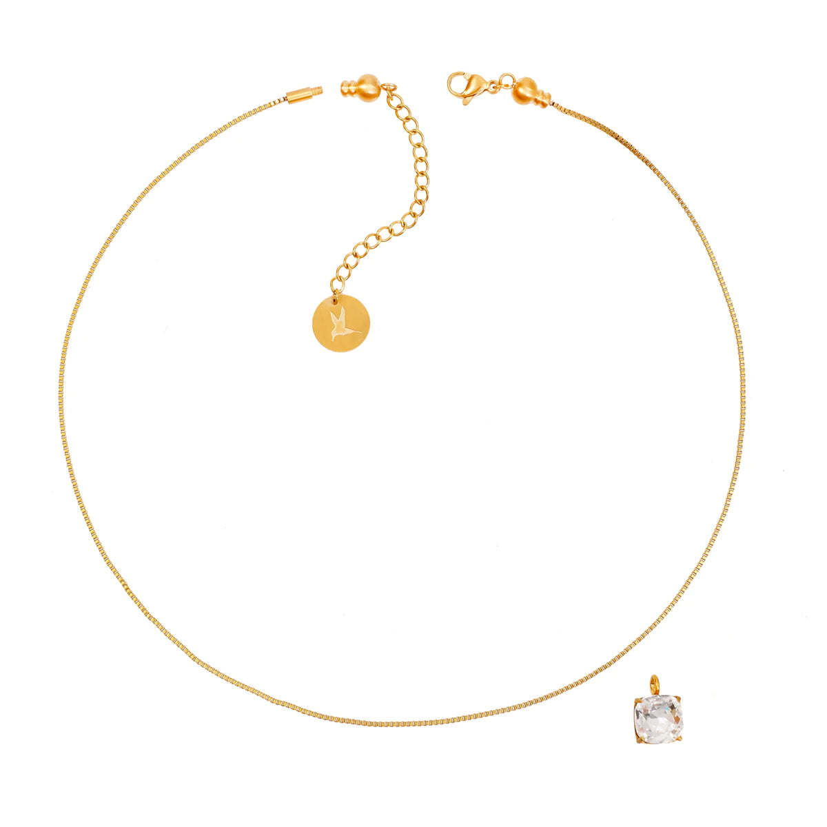 CAMILLA ØHRLING Carla Swarovski necklace - Clear