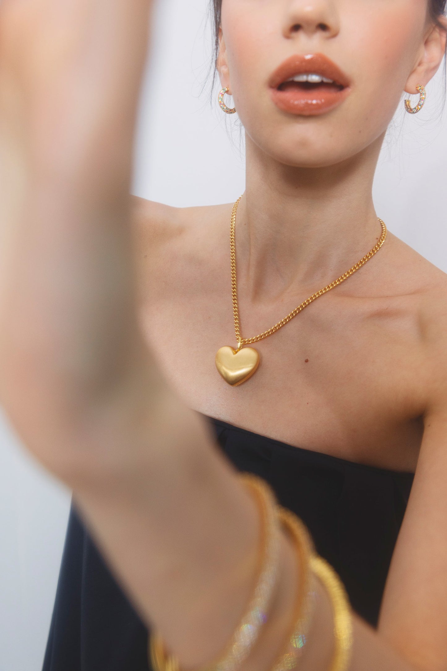 EMILIA Chunky hoops Medium, Multi (kopi)