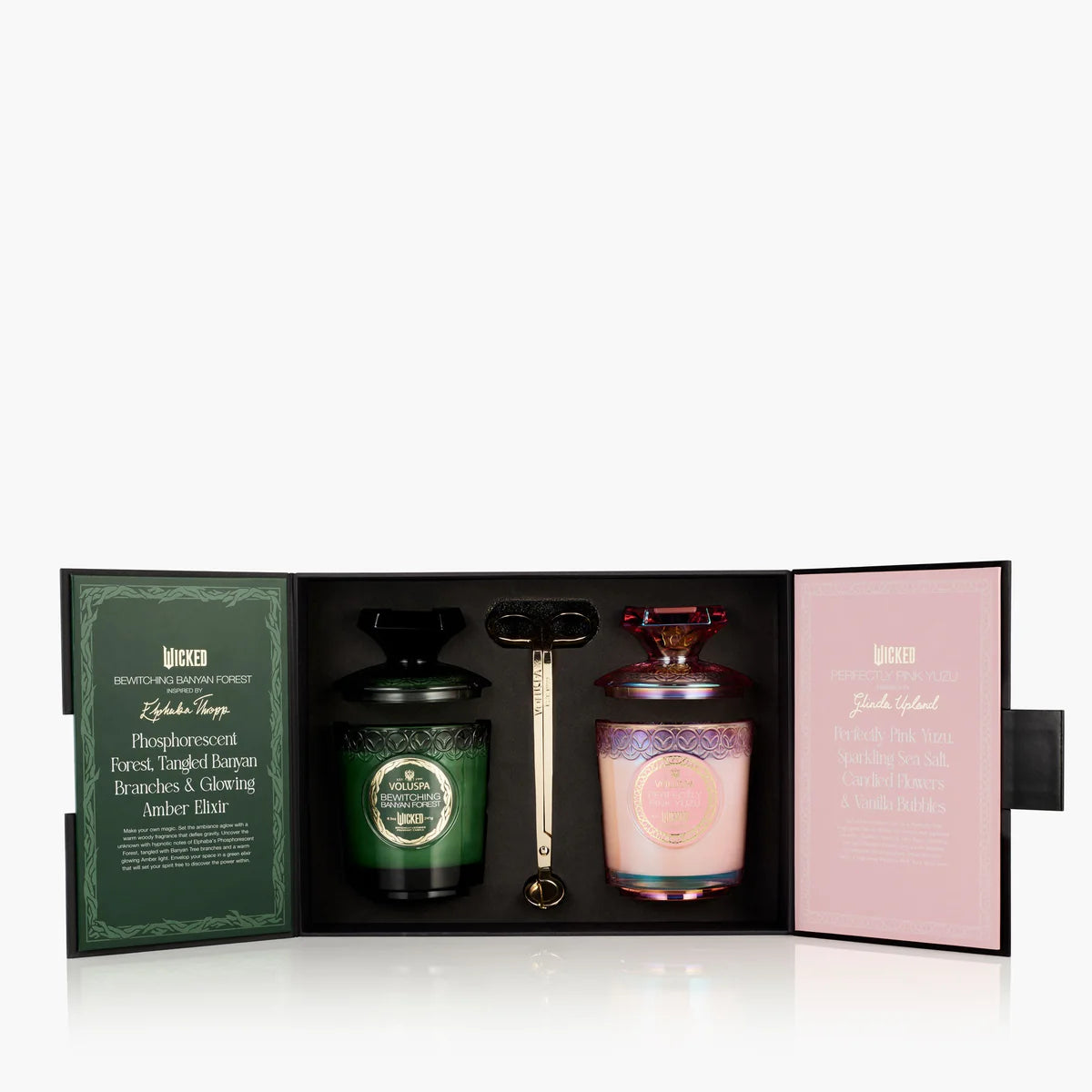 VOLUSPA Pink goes good whit green, candle duo set