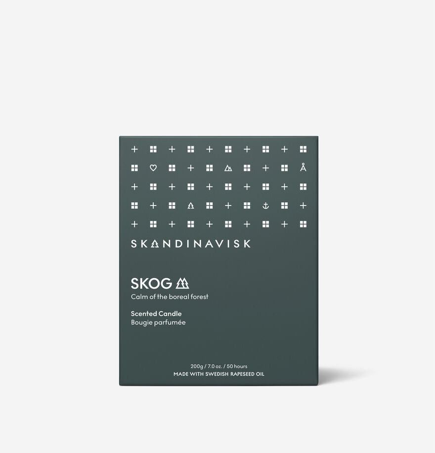 SKANDINAVISK duftlys Skog, 200gr