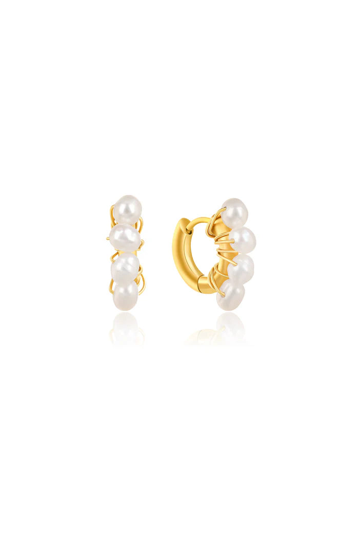 CAMILLA ØHRLING Pearl hoop Earrings