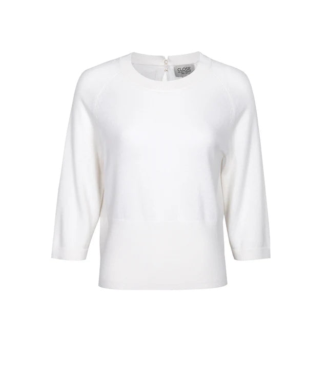 CLOSE TO MY HEART Rhonda Knitted Sweater, Offwhite