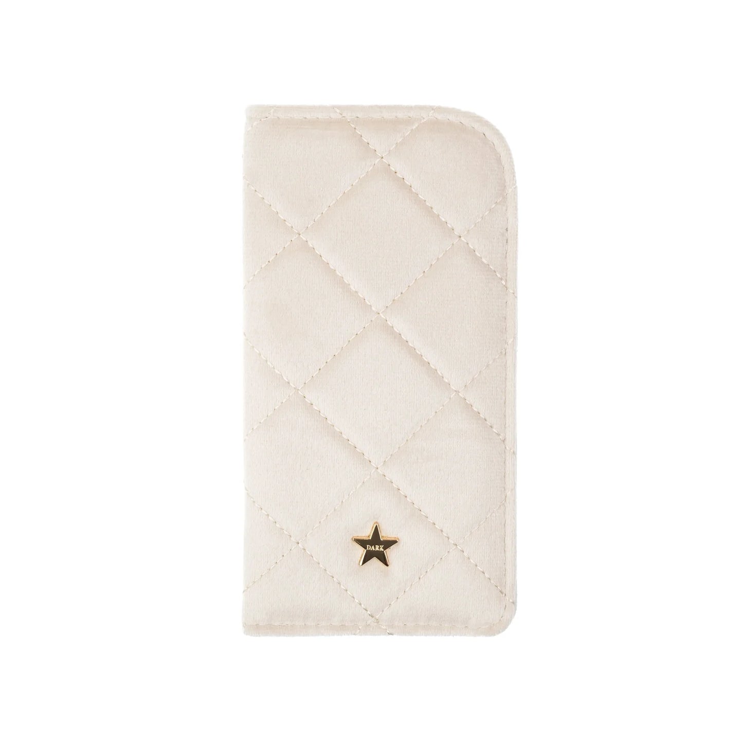 DARK Velvet Quilted Eyewear Case, Sand