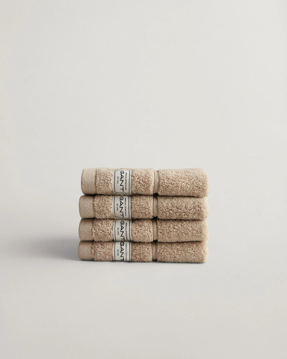 GANT Premium Kluter 4-pakning 30x30cm, Silver sand