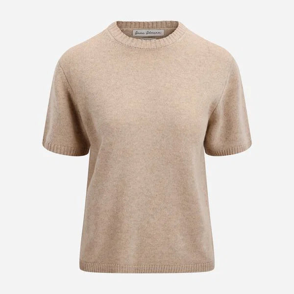 DEAR DHARMA Linea Tee, Beige Melange