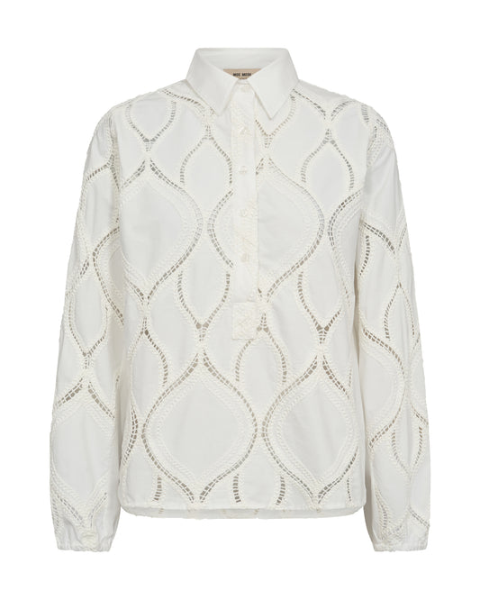 MOS MOSH Nolin caminno Skjorte, Ecru