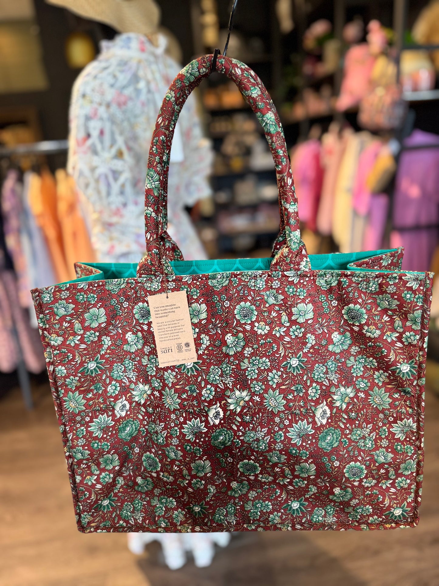 I WAS A SARI tote bag