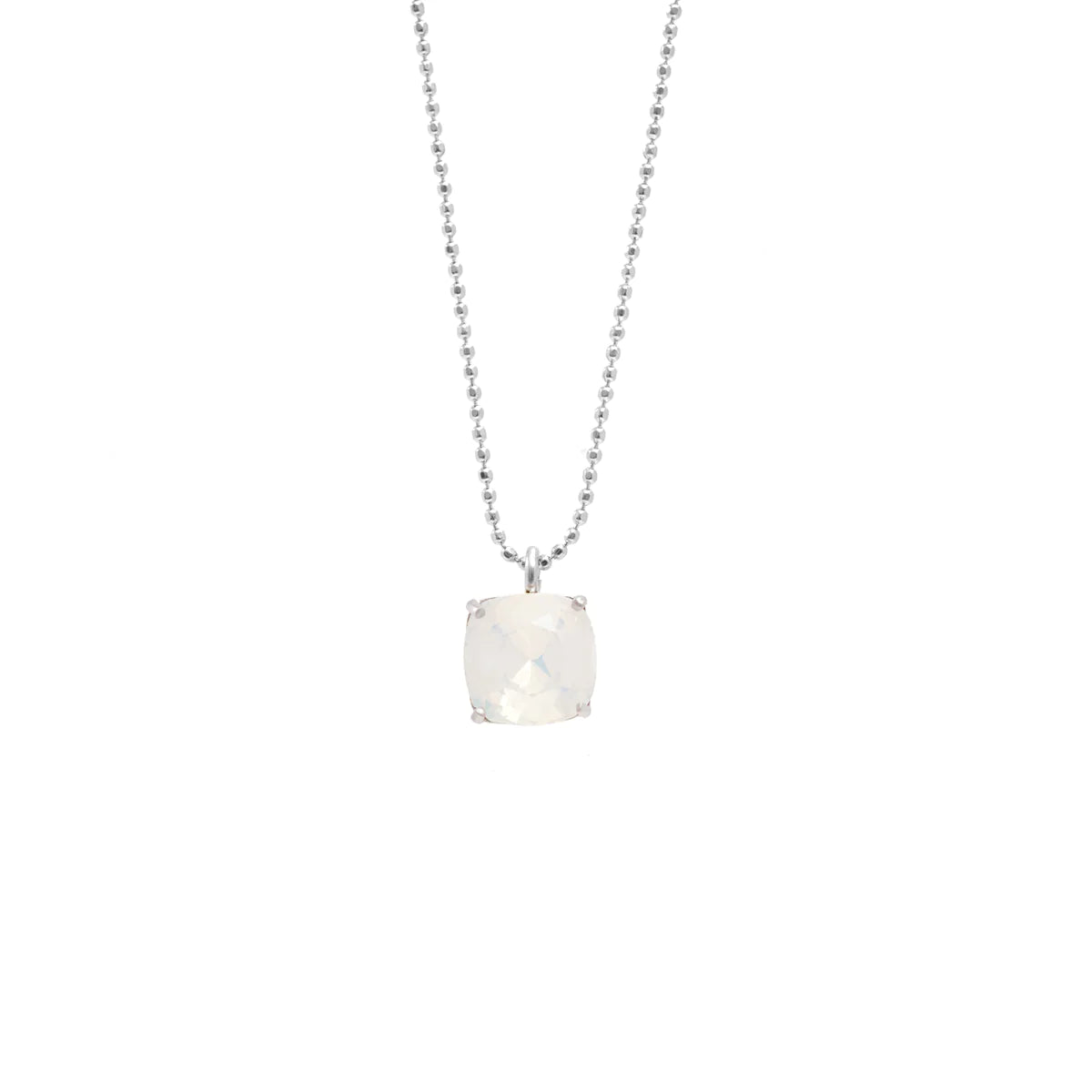 CAMILLA ØHRLING Carla Swarovski necklace - White opal