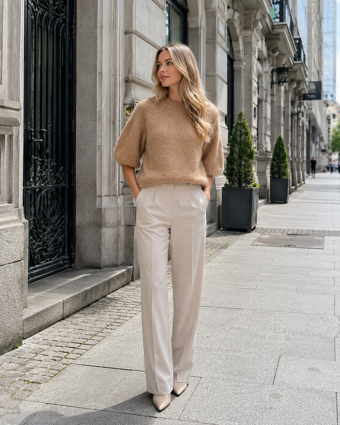 From Paris With Love Mohair T-shirt - Camel
