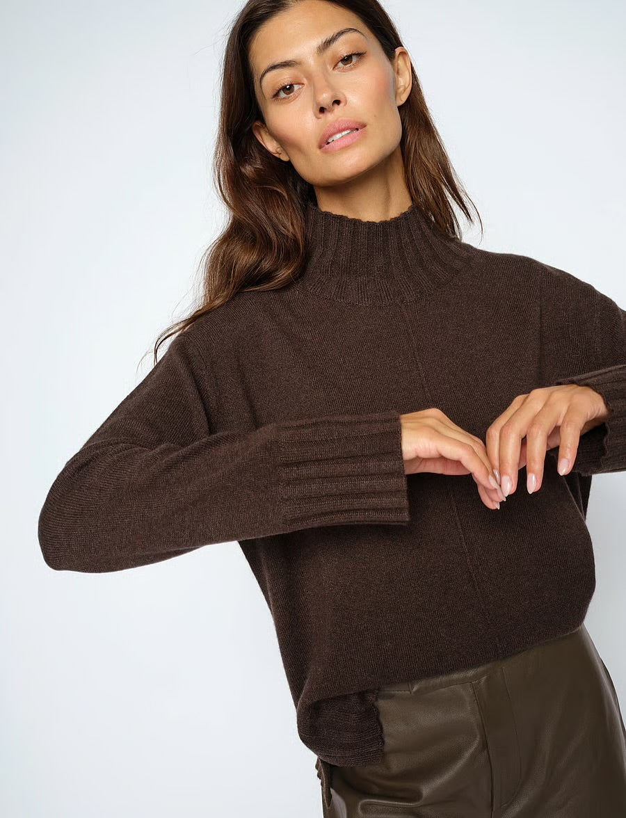 Mos Mosh Aima Cashmere Highneck Knit, 160 Delicioso