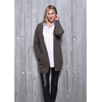 CLOSE TO MY HEART Clara Mohair Cardigan, Hunter