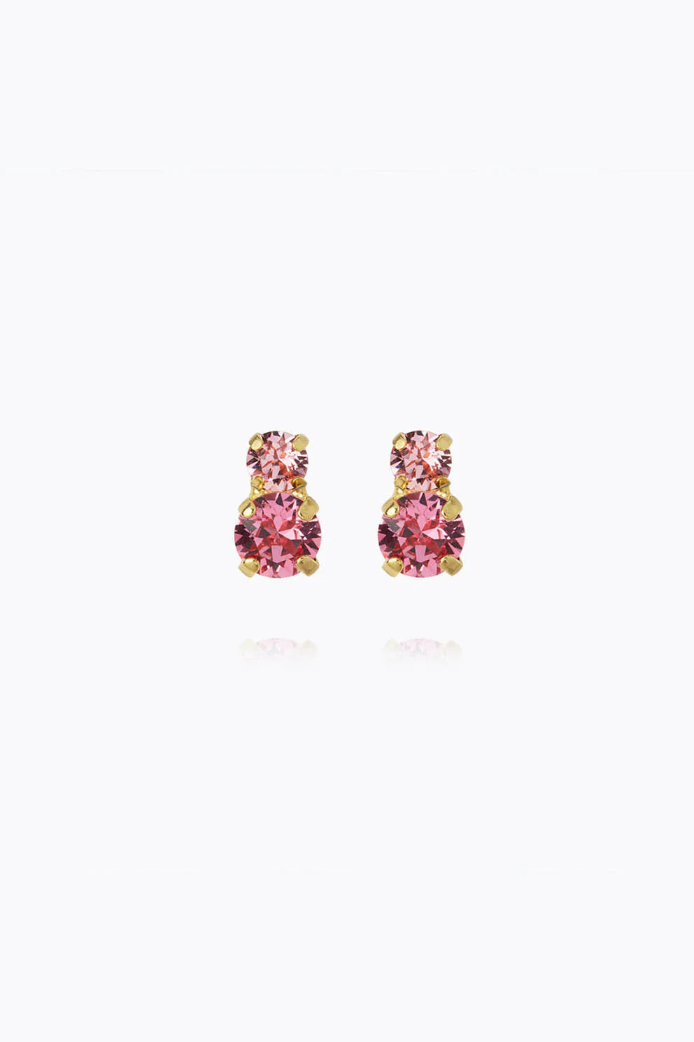 CAROLINE SVEDBOM Leah earrings gold, Rose combo