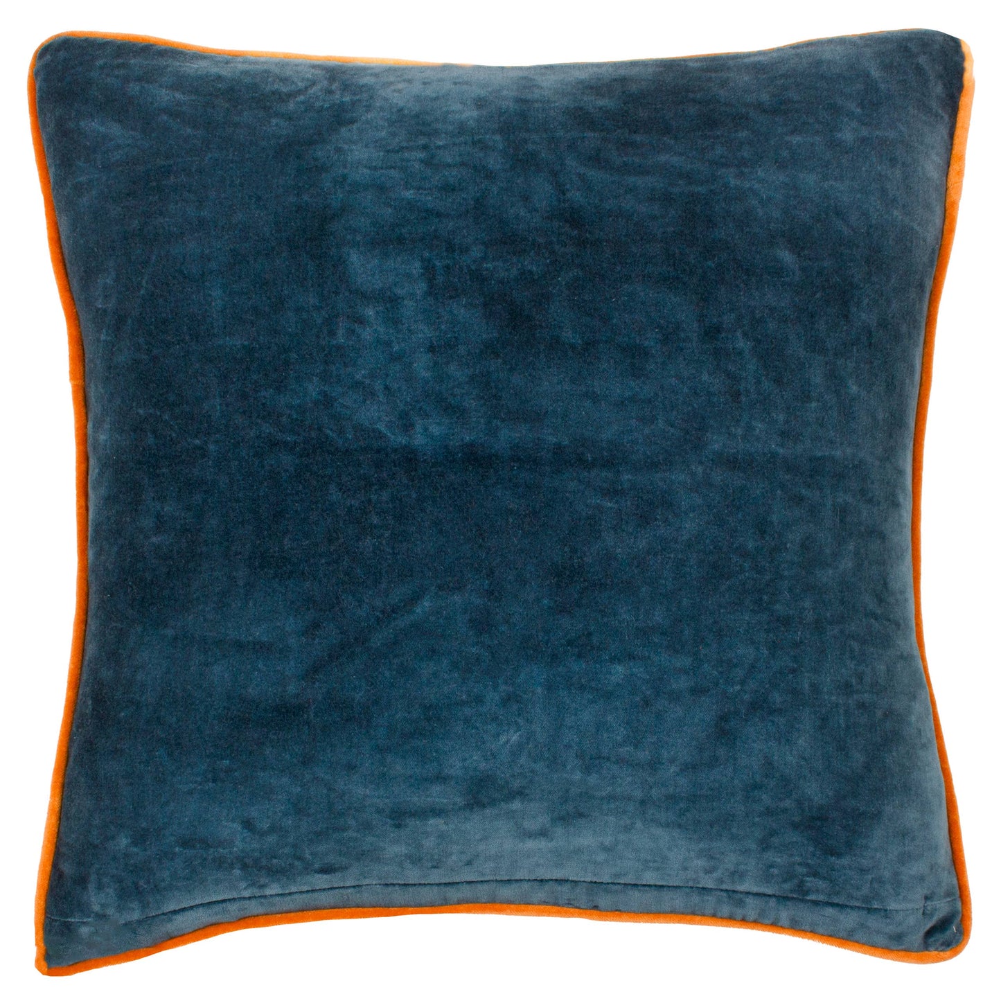 Georgia Printed Velvet Cushion Royal Blue: Royal Blue / Cover Only / 45 x 45cm