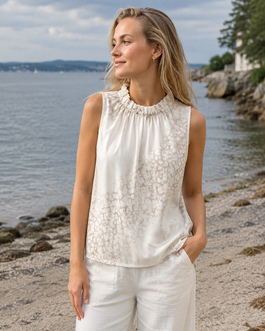 MARTA Lucina topp, beige