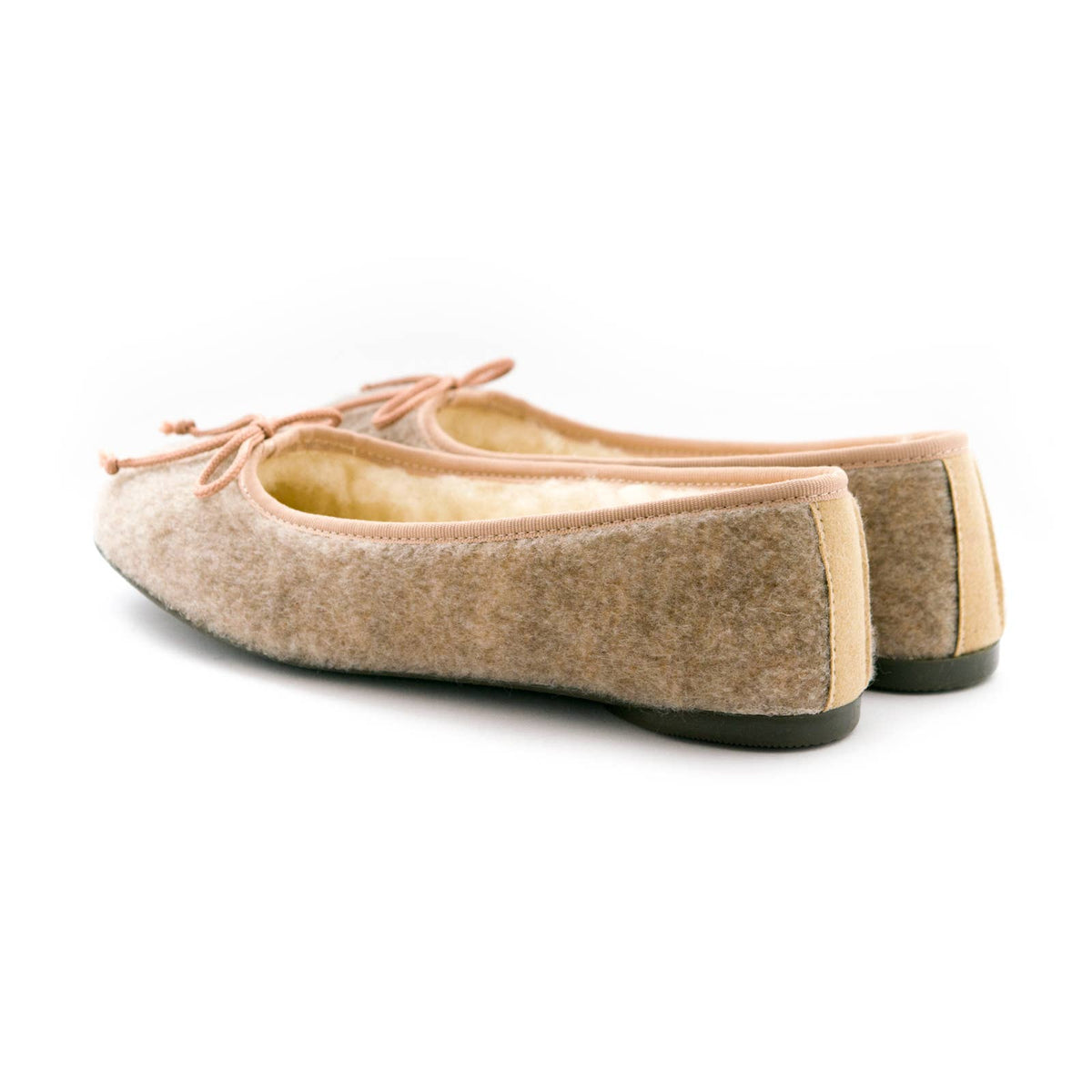 Beige ballettøfler