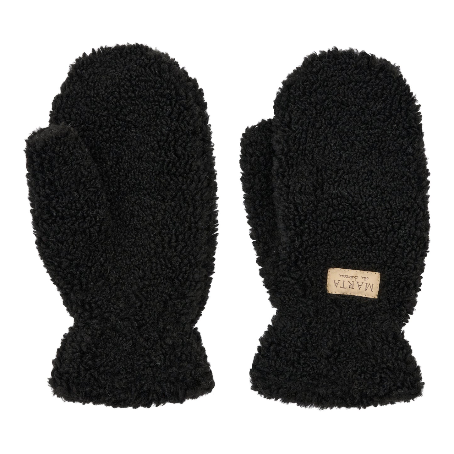 MARTA DU CHATEAU Teddy Mitten, black