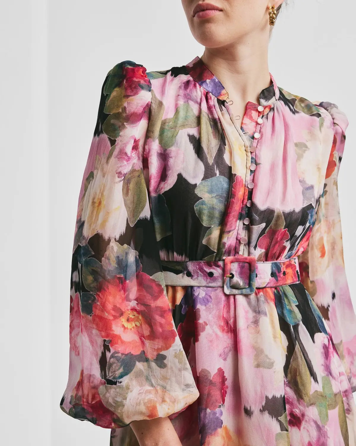 BY TIMO Organza Mini Dress Winter Breeze