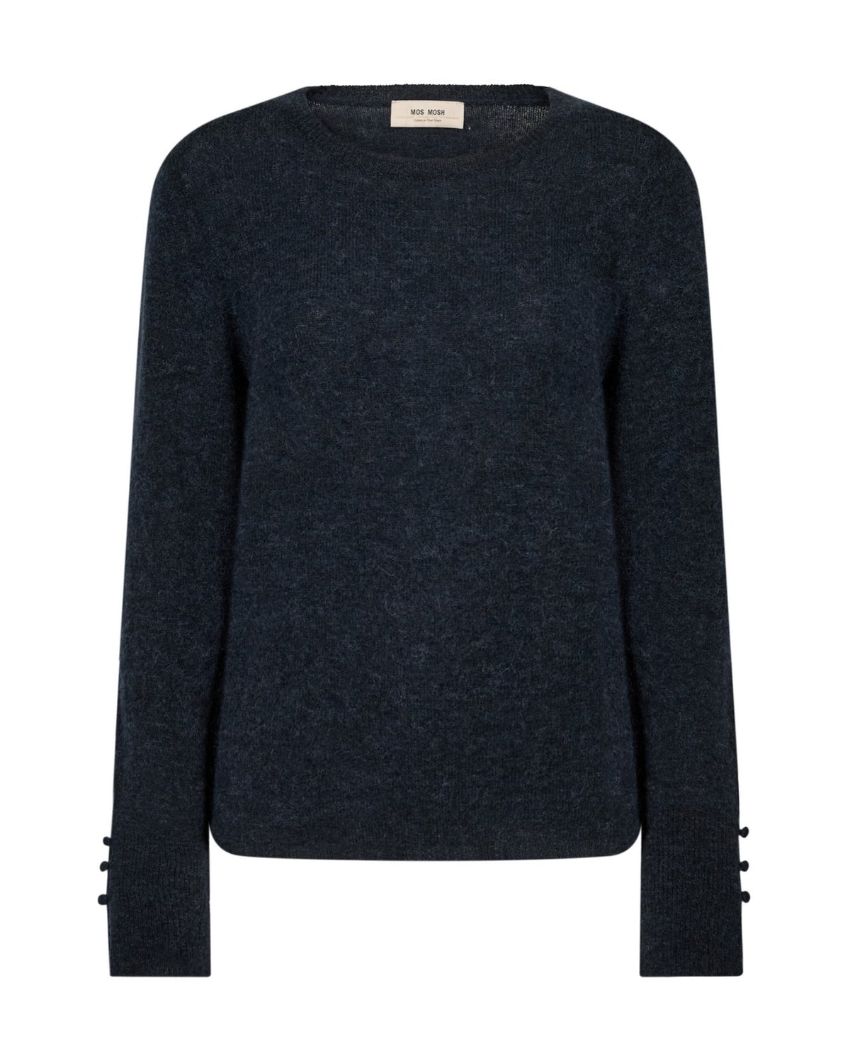 Mos Mosh Mape Sophia O-Neck Knit, 468 Salute Navy