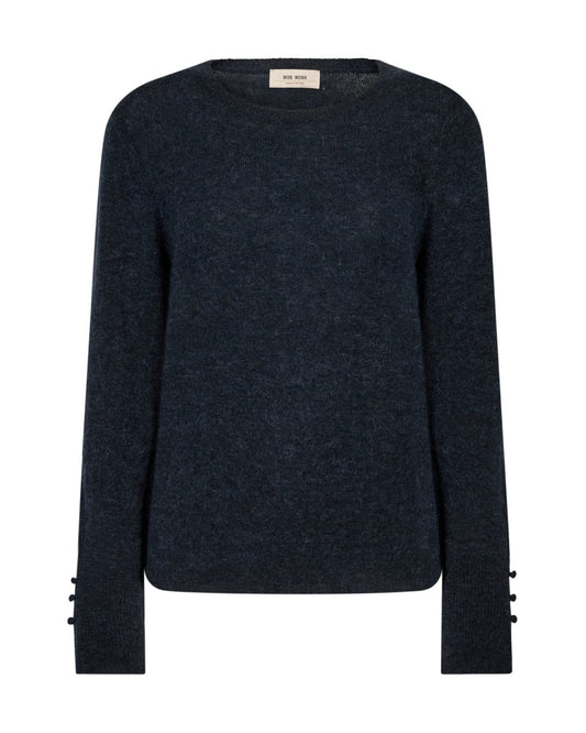Mos Mosh Mape Sophia O-Neck Knit, 468 Salute Navy