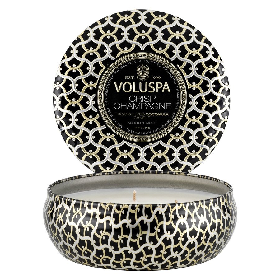  3-Wick Tin Candle, Crisp Champagne