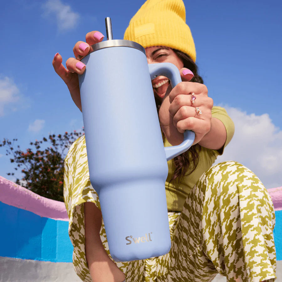 S'WELL TUMBLER XL, 40 OZ HYDRENGEA BLUE