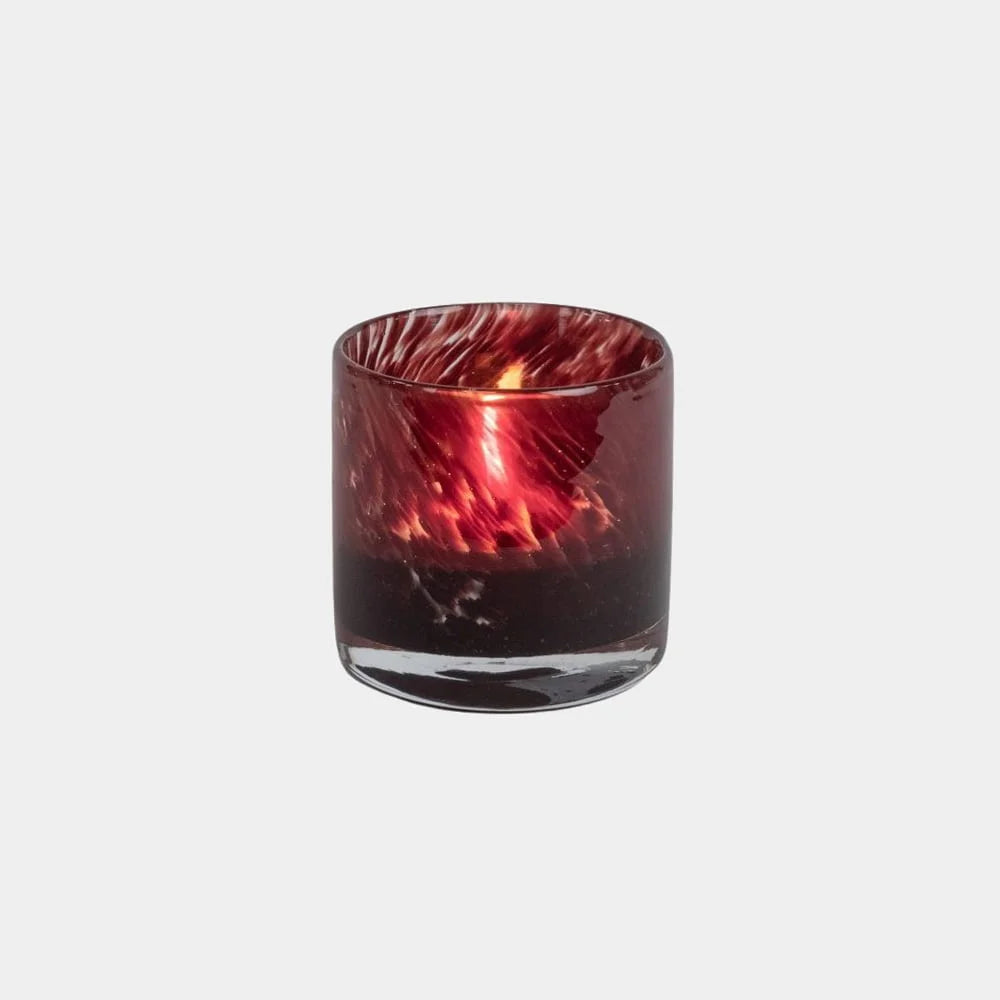 OLSSON & JENSEN Telysholder  Nilla, dark red 8cm