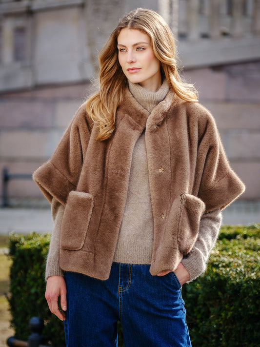 ANE MONE fuskepels jakke