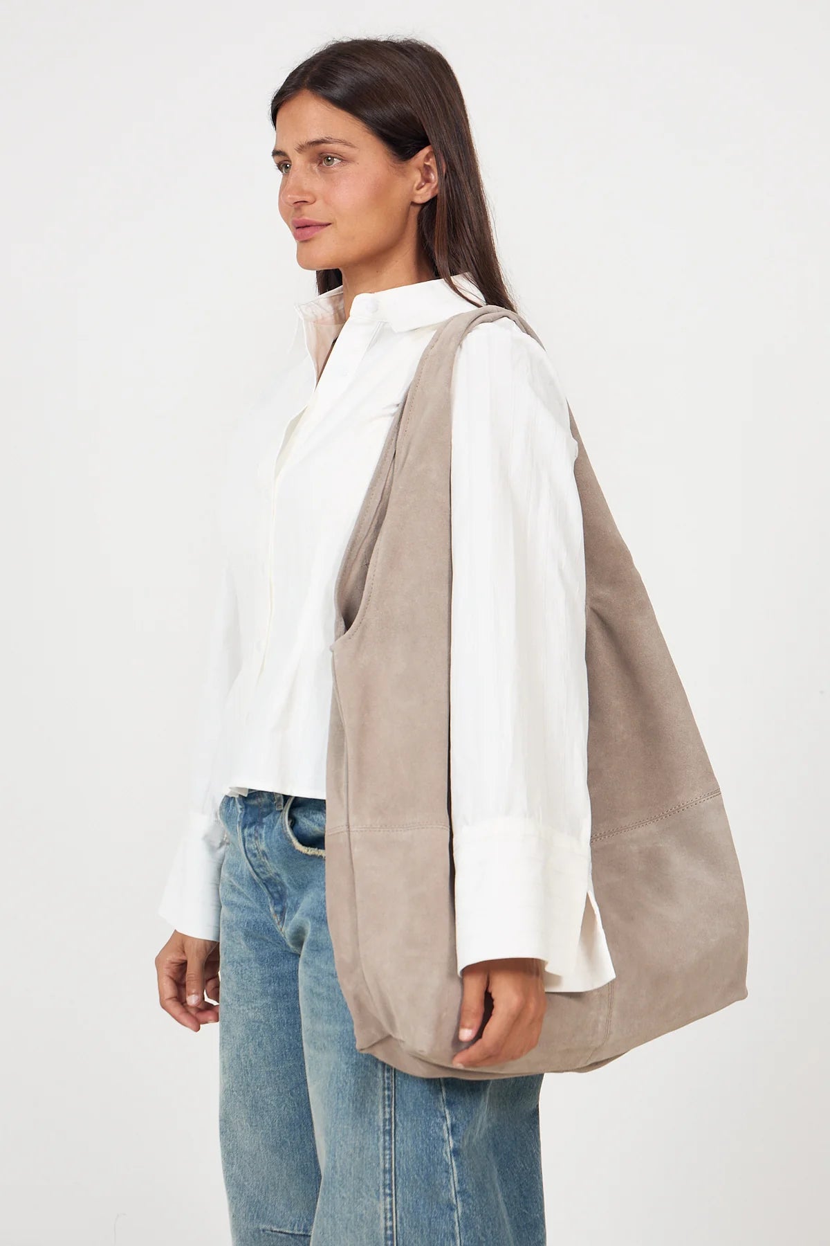 Becksöndergaard Suede Dalliea Bag, Adobe