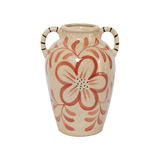 Lucia orange vase large L18 W16.5 H25.5cm