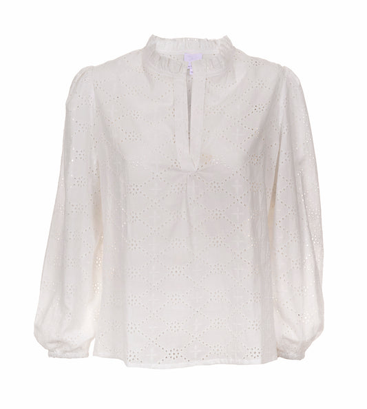 ANE MONE Rosie Blouse - hvit