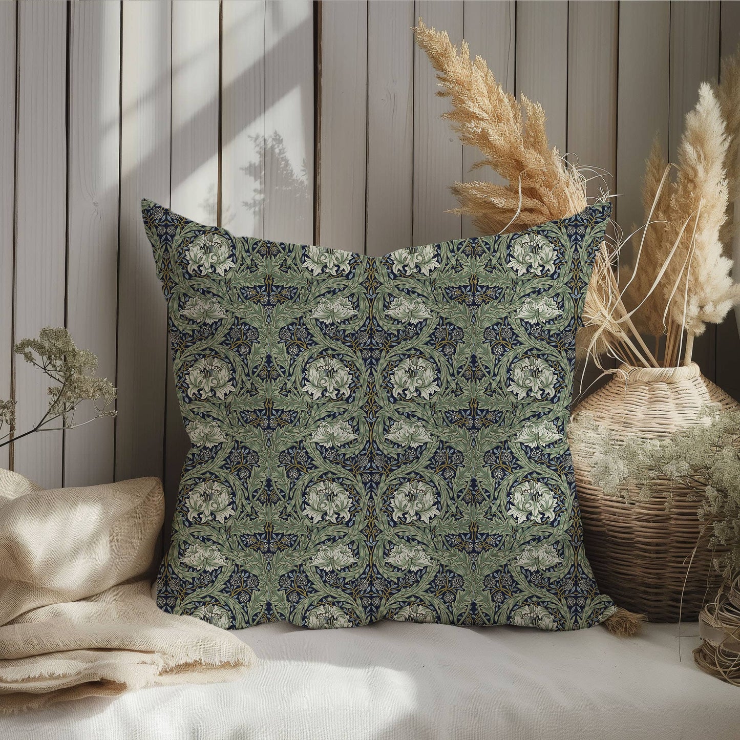 William Morris Marigold putetrekk i lin,  50x50cm