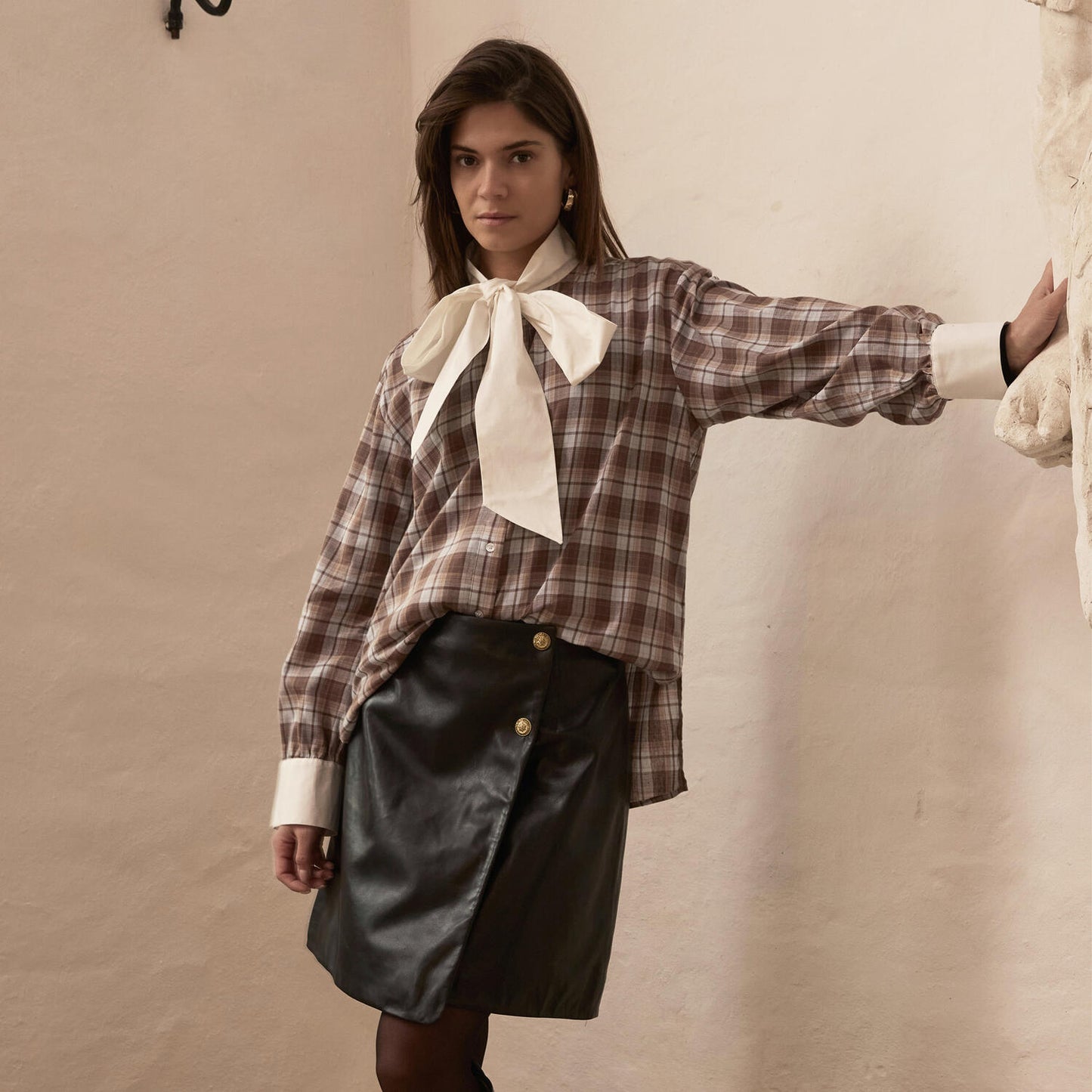 PBO Lopez Shirt, Blue/brown check
