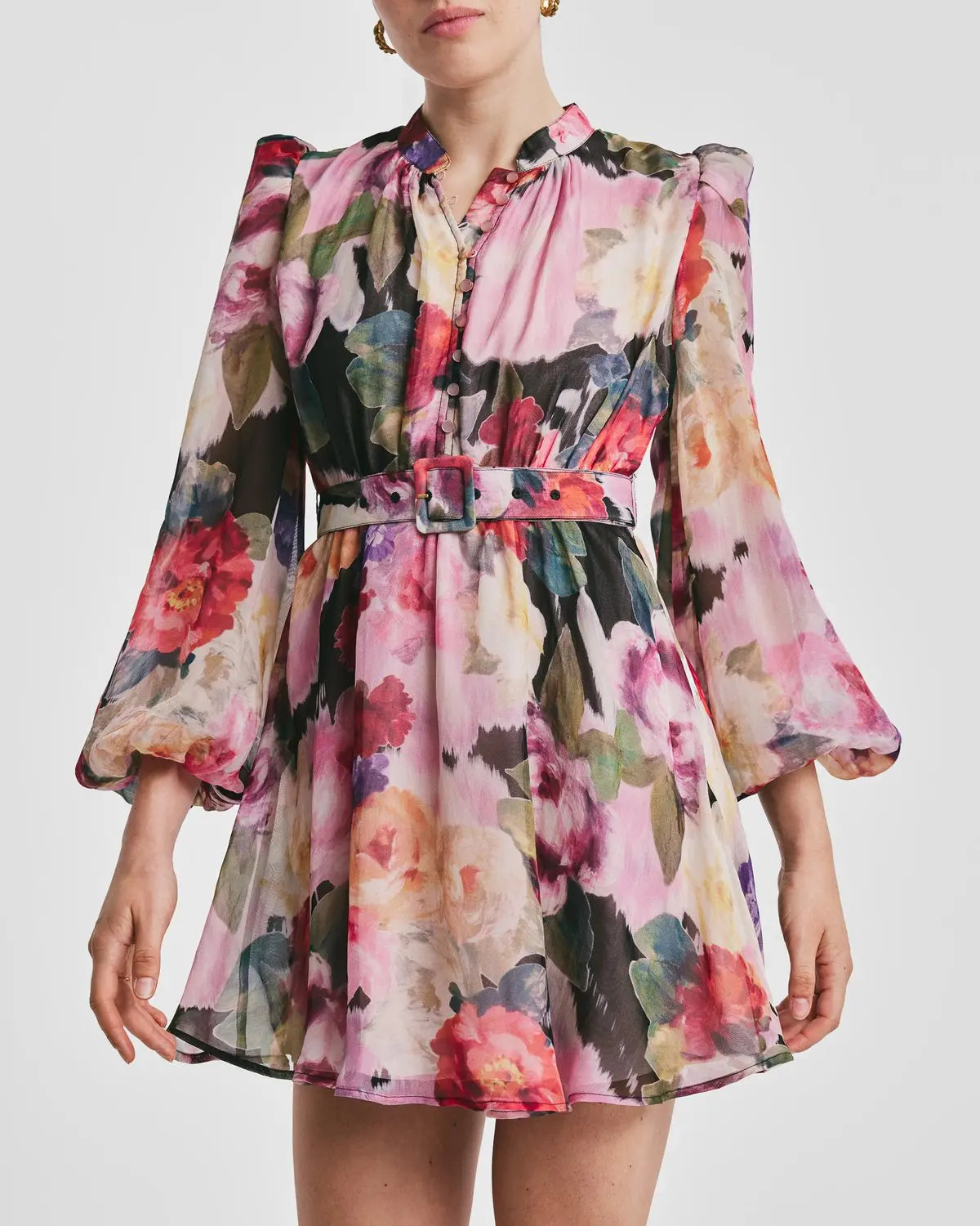 BY TIMO Organza Mini Dress Winter Breeze