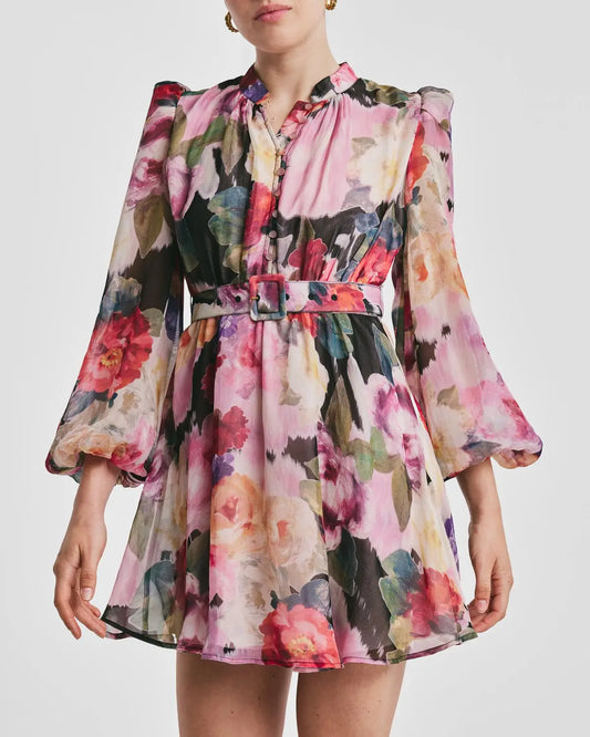 BY TIMO Organza Mini Dress Winter Breeze