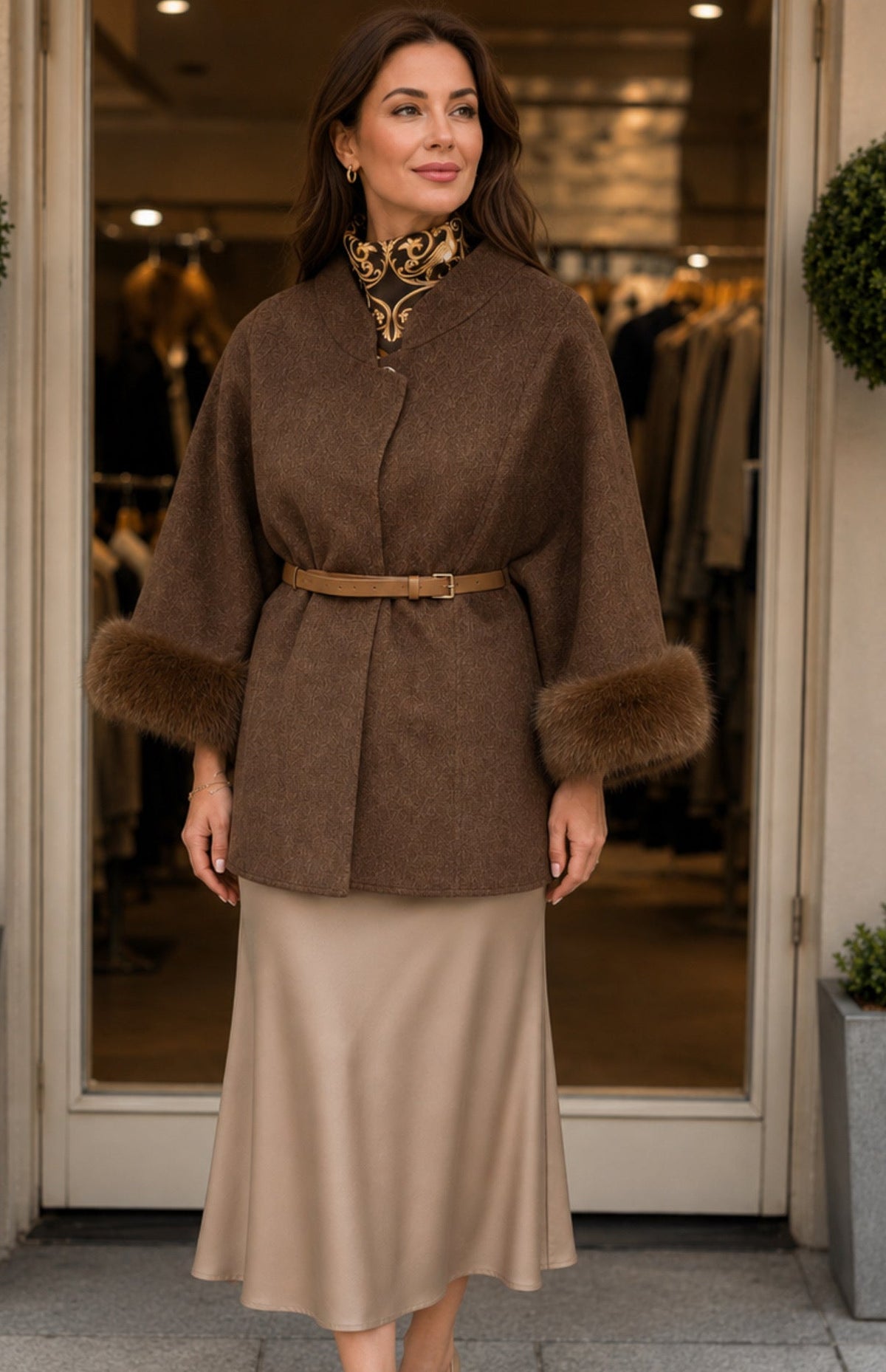Ane Mone Fashionista Jacket, Brown