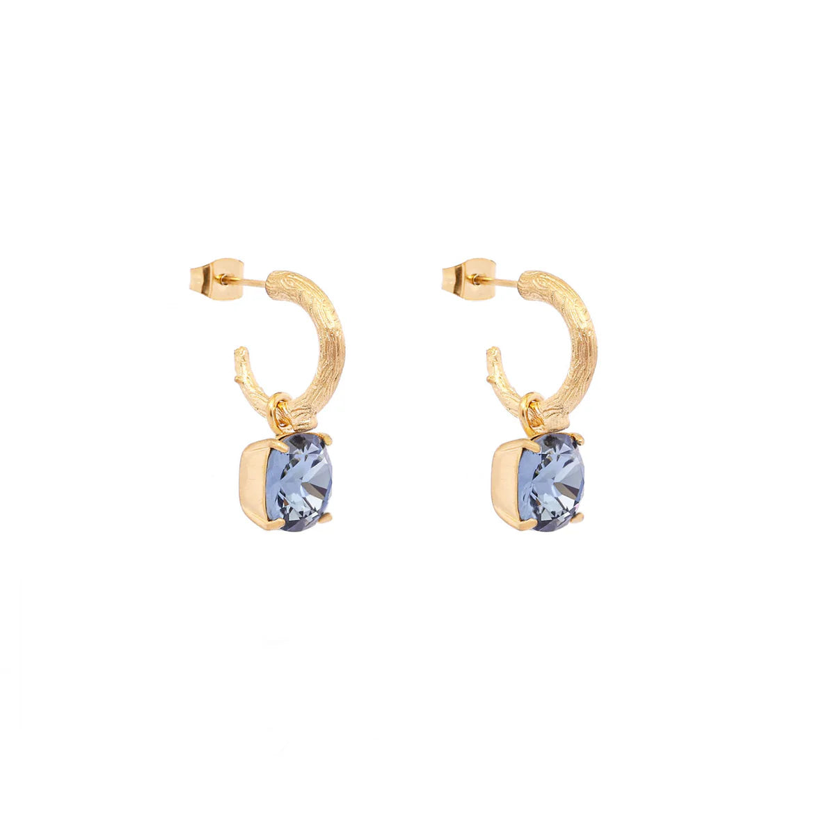 CAMILLA ØHRLING Carla Swarovski earrings - Denim blue