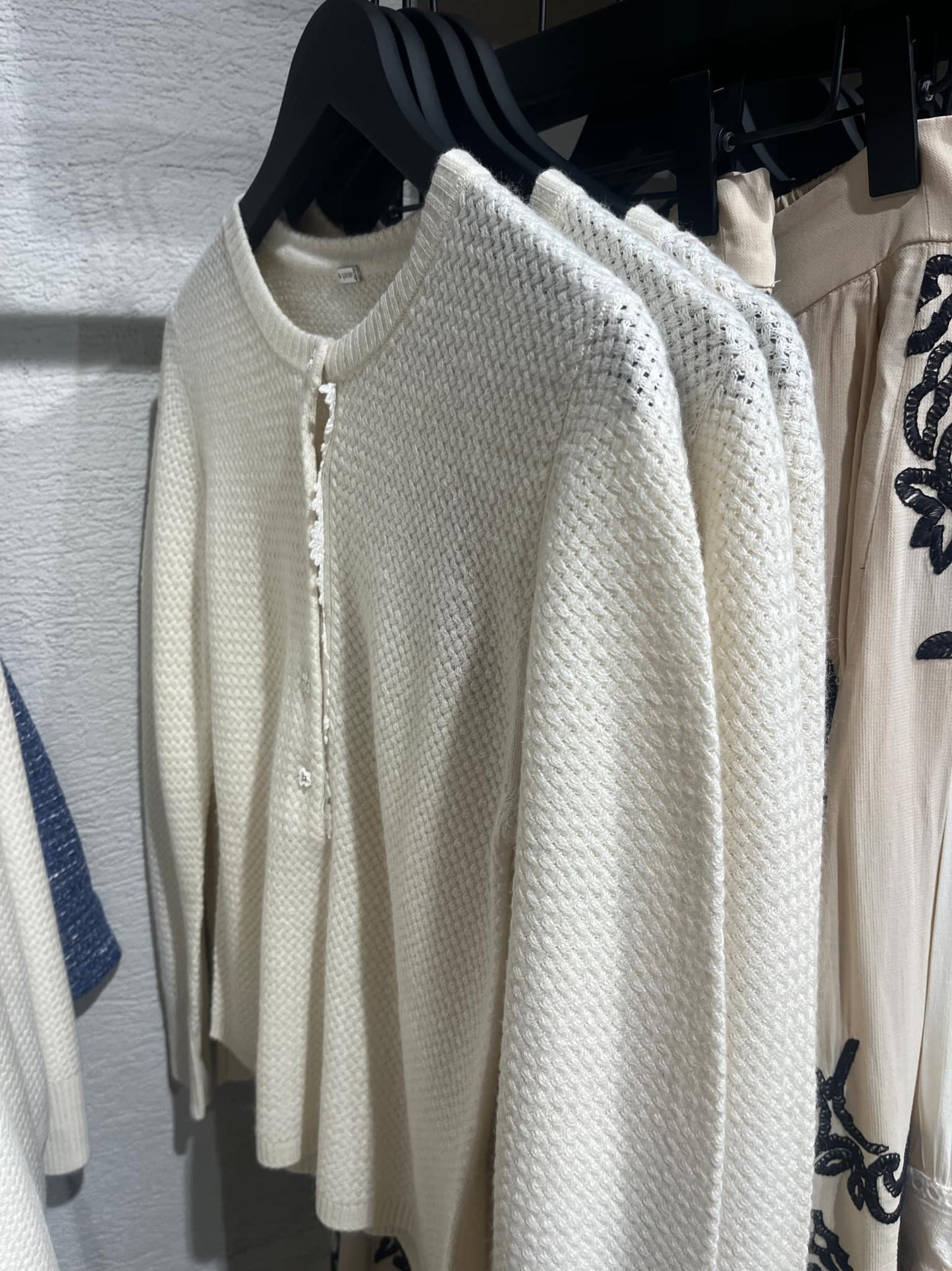 GUSTAV Aja knit, antique white