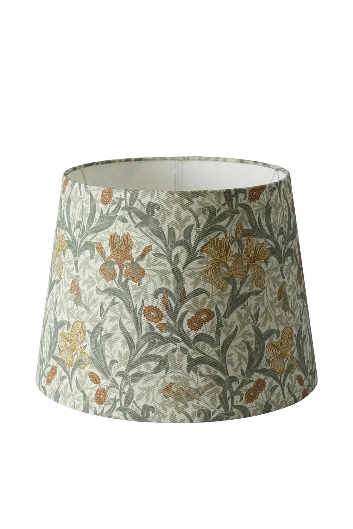 Lampeskjerm Qvist Classic Round, William Morris Iris, beige, 27 cm
