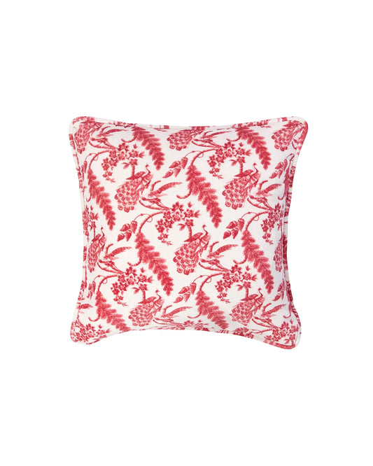 byTimo Linen Velvet Cushion Cover 50x50 Vintage Bird