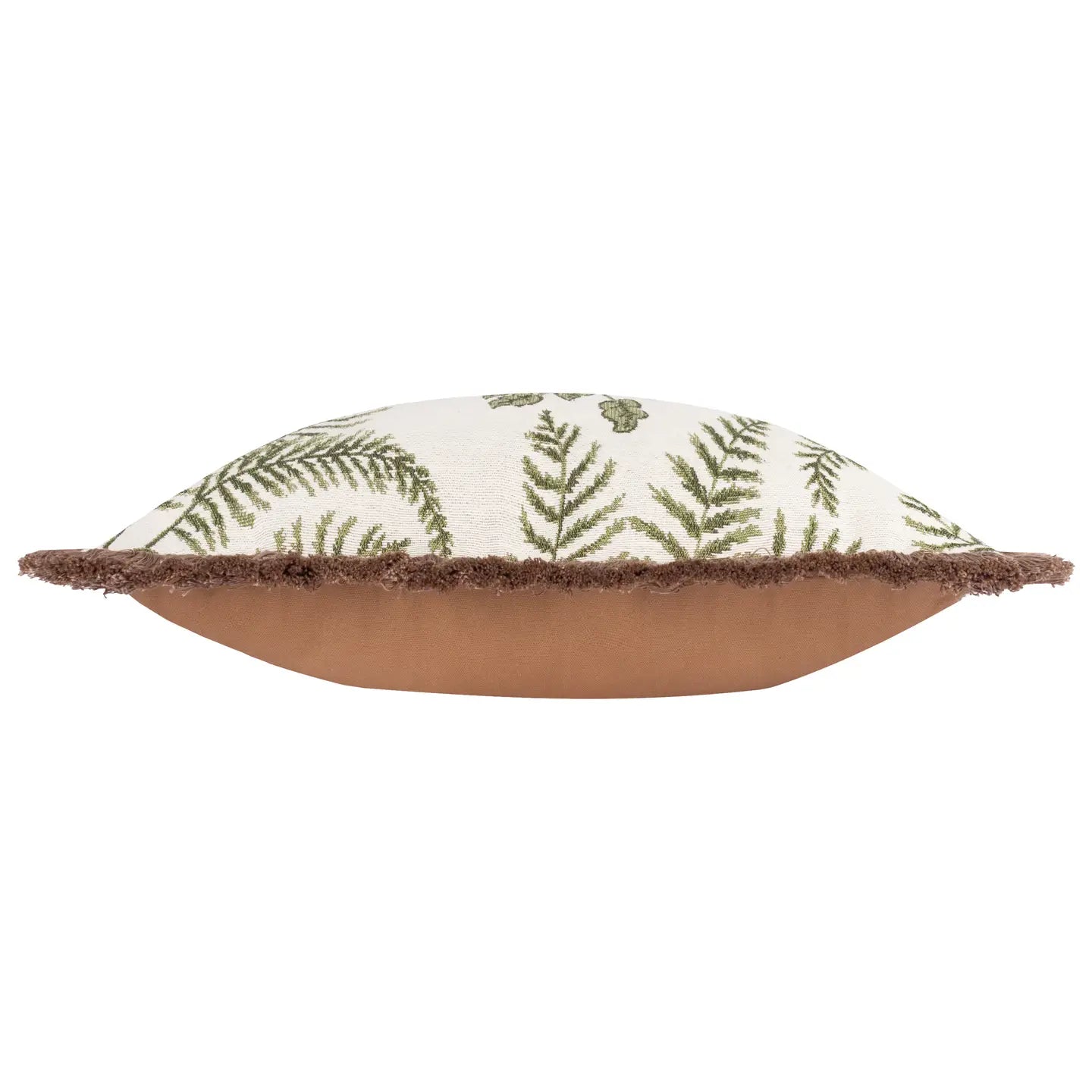 Fable Rabbits brodert pute i 100 % bomull i willow green, 45x45 cm