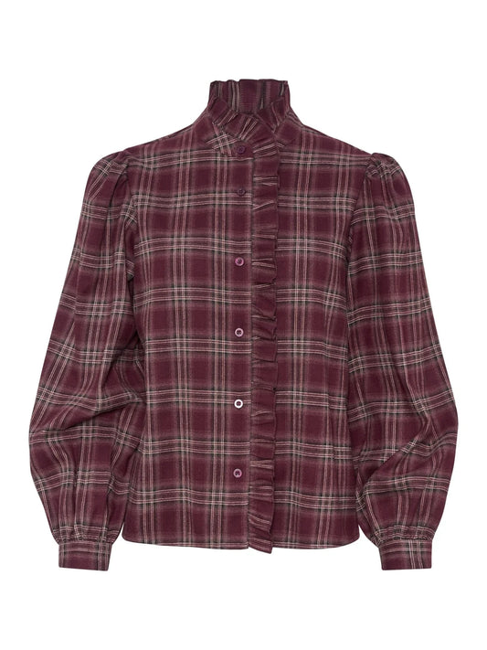 Ane Mone Chatlote blouse, wine