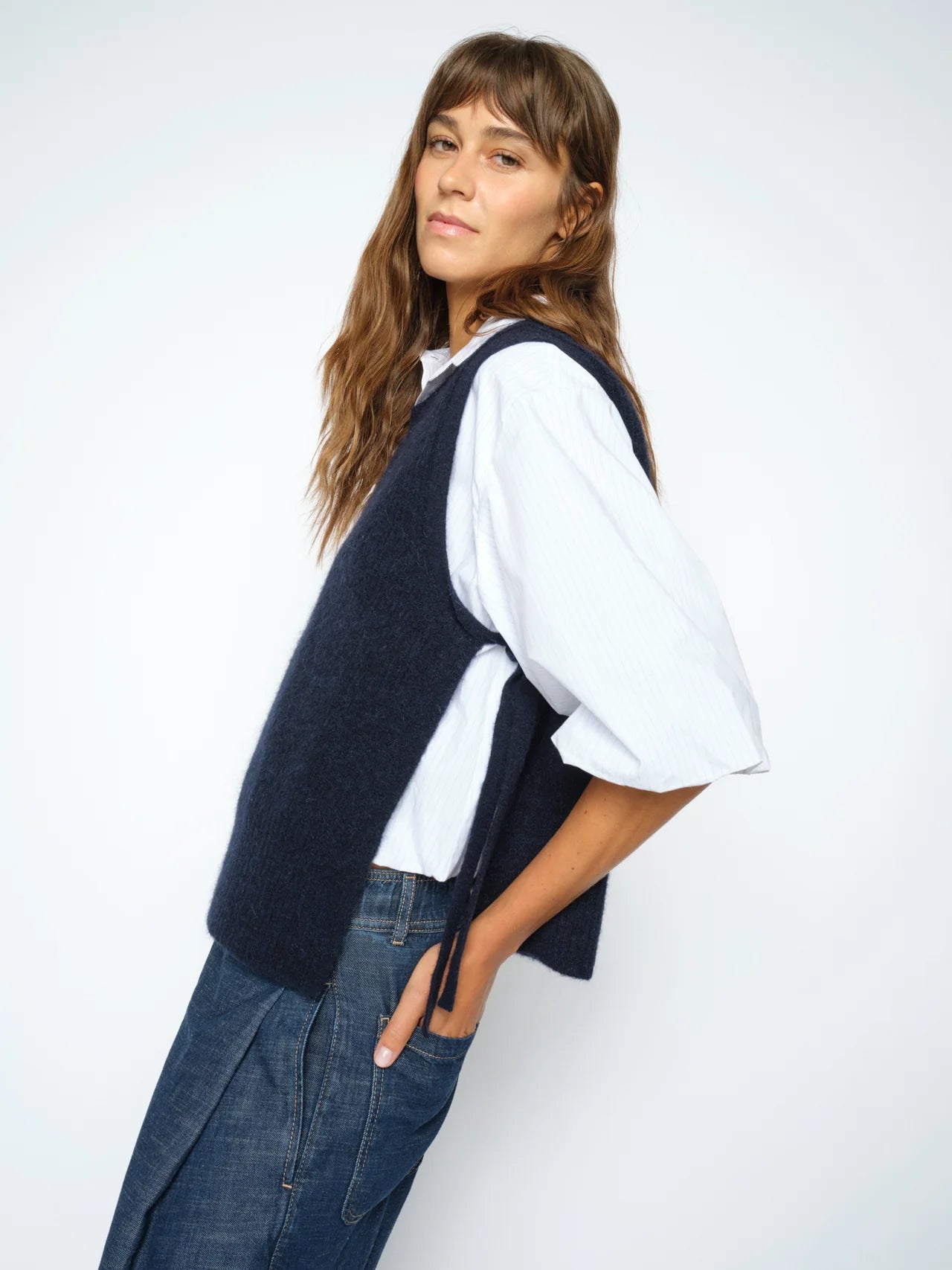 Mos Mosh Thora Tie Strikkevest